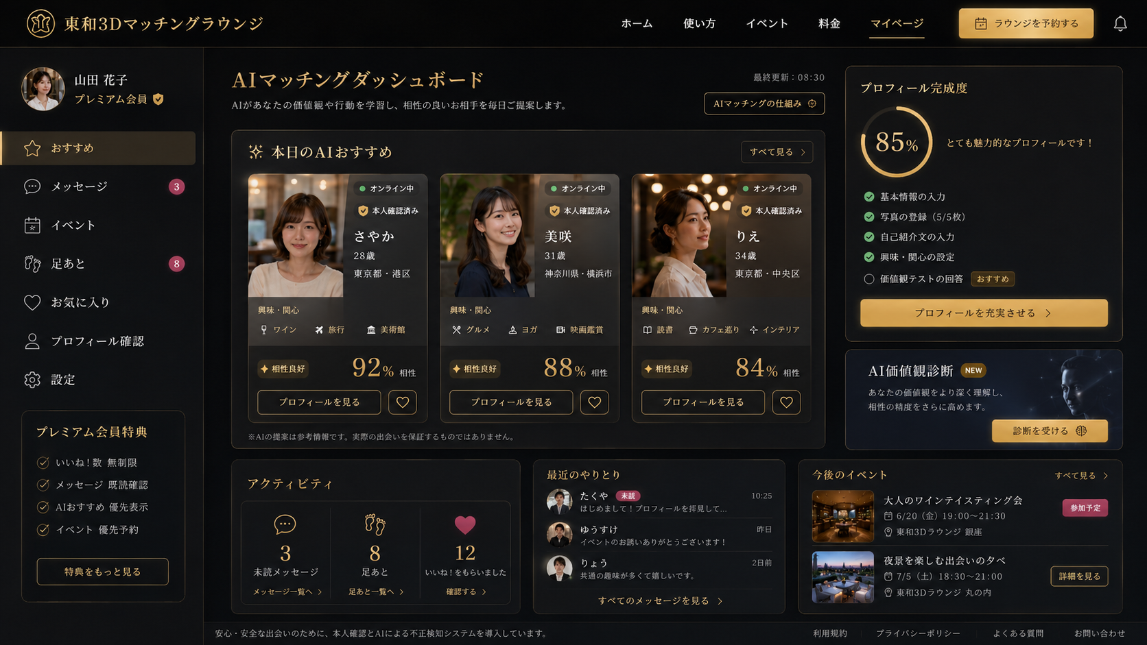 AIマッチングダッシュボード